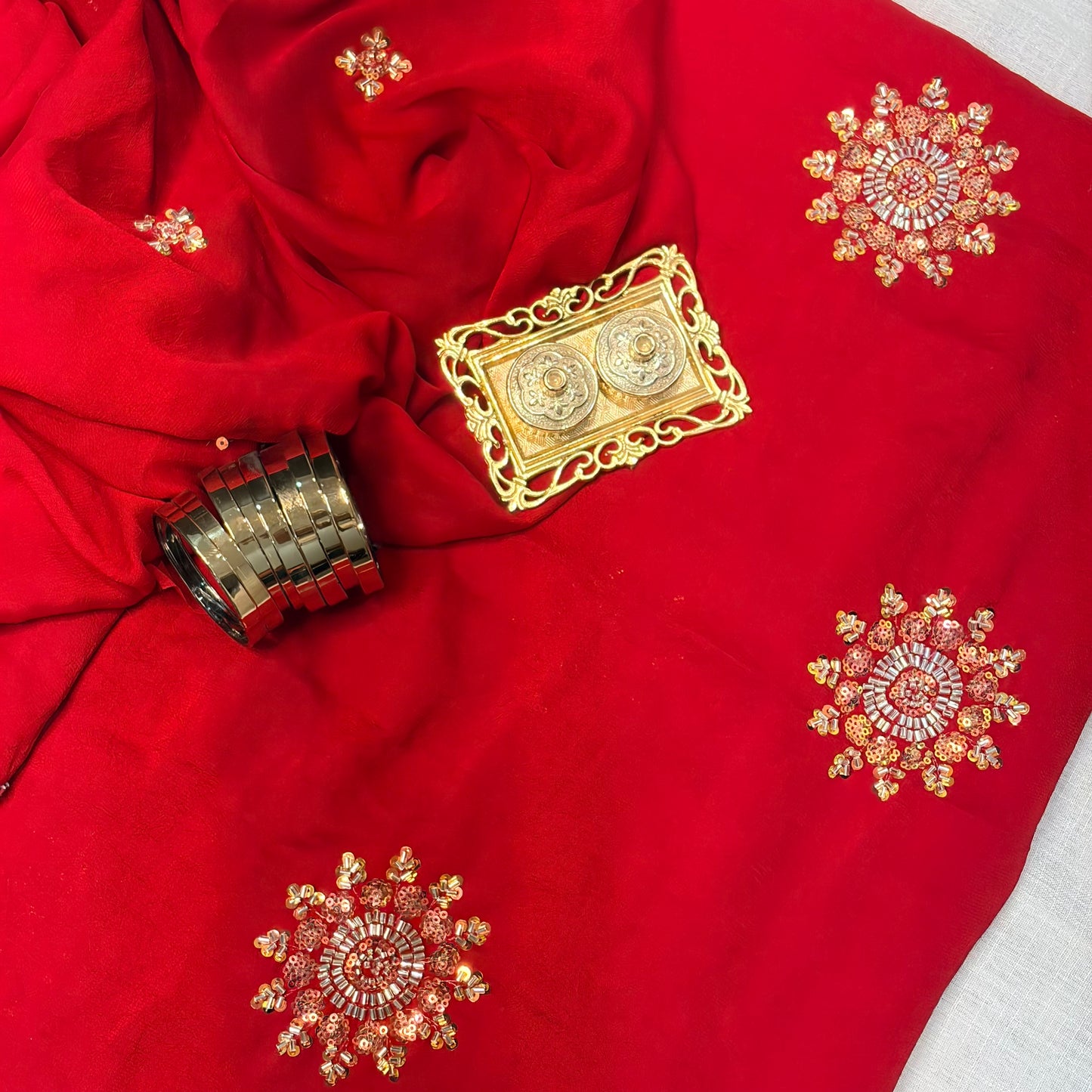 Ruby Starlight Saree