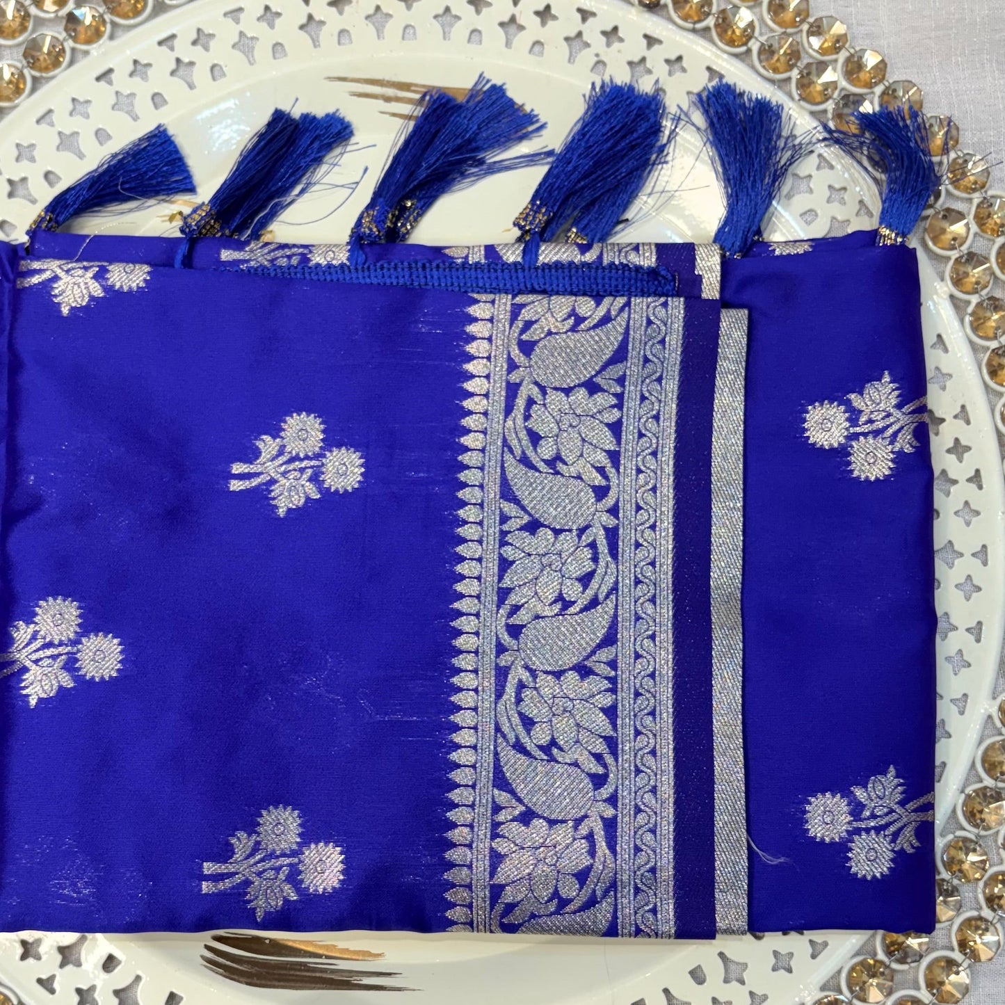 Sapphire Zard Saree