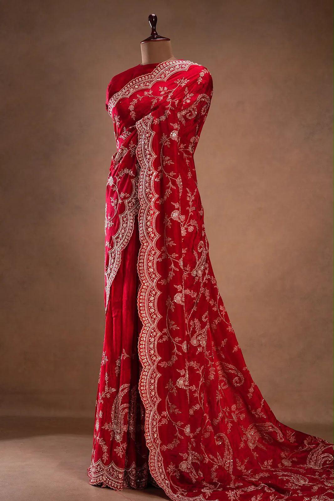 Red Allure Saree