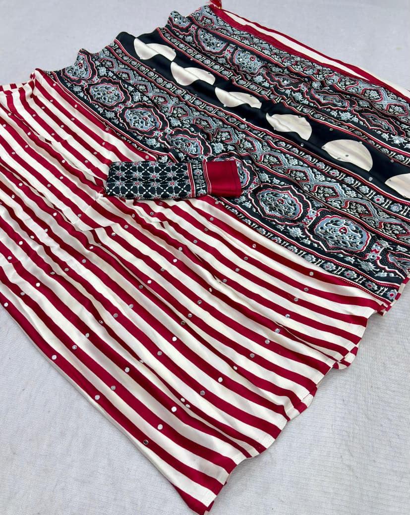 Riva Ajrakh Saree