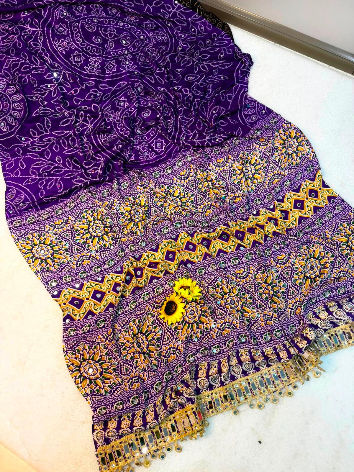 Elara Ajrakh Saree