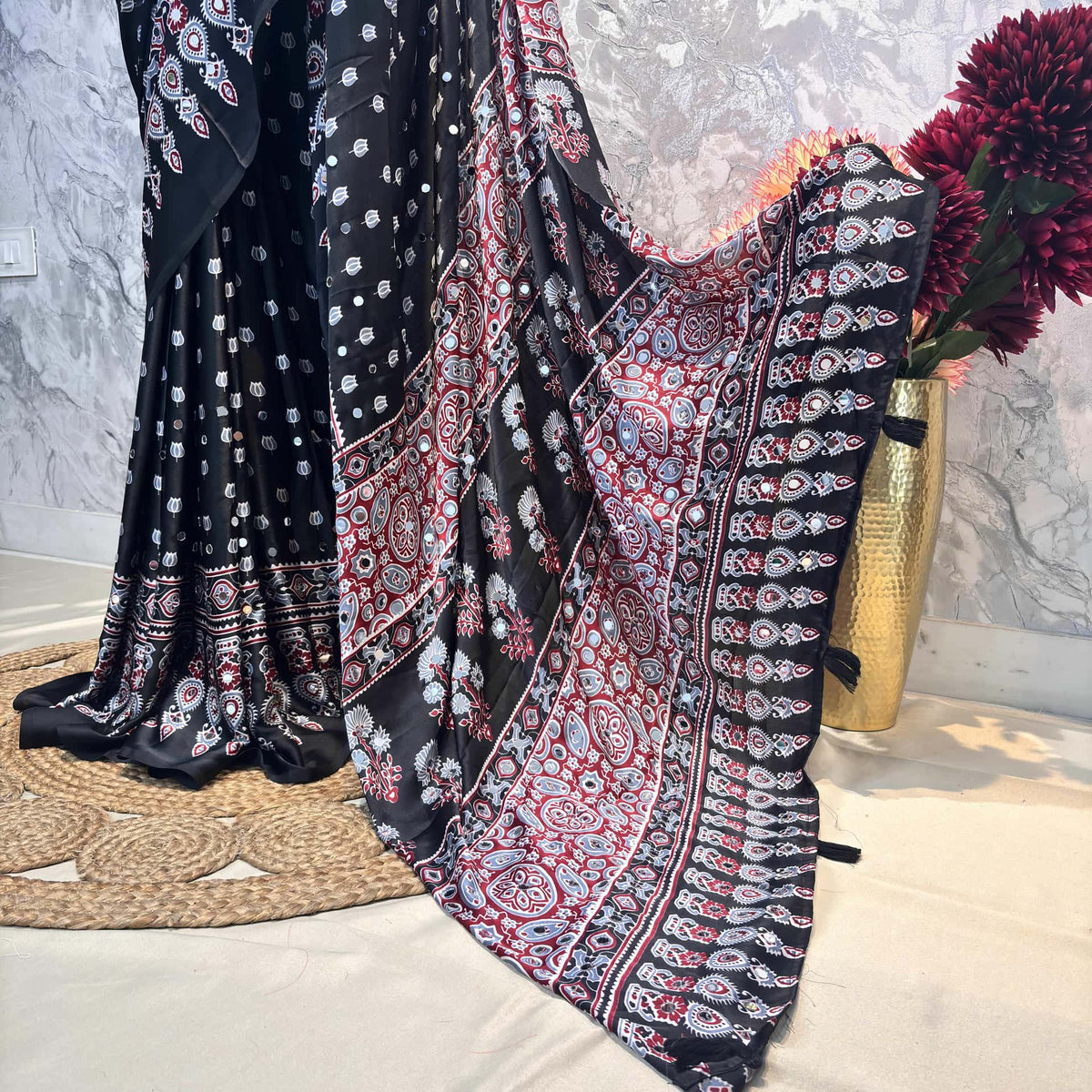 Rudra Ajrakh Saree