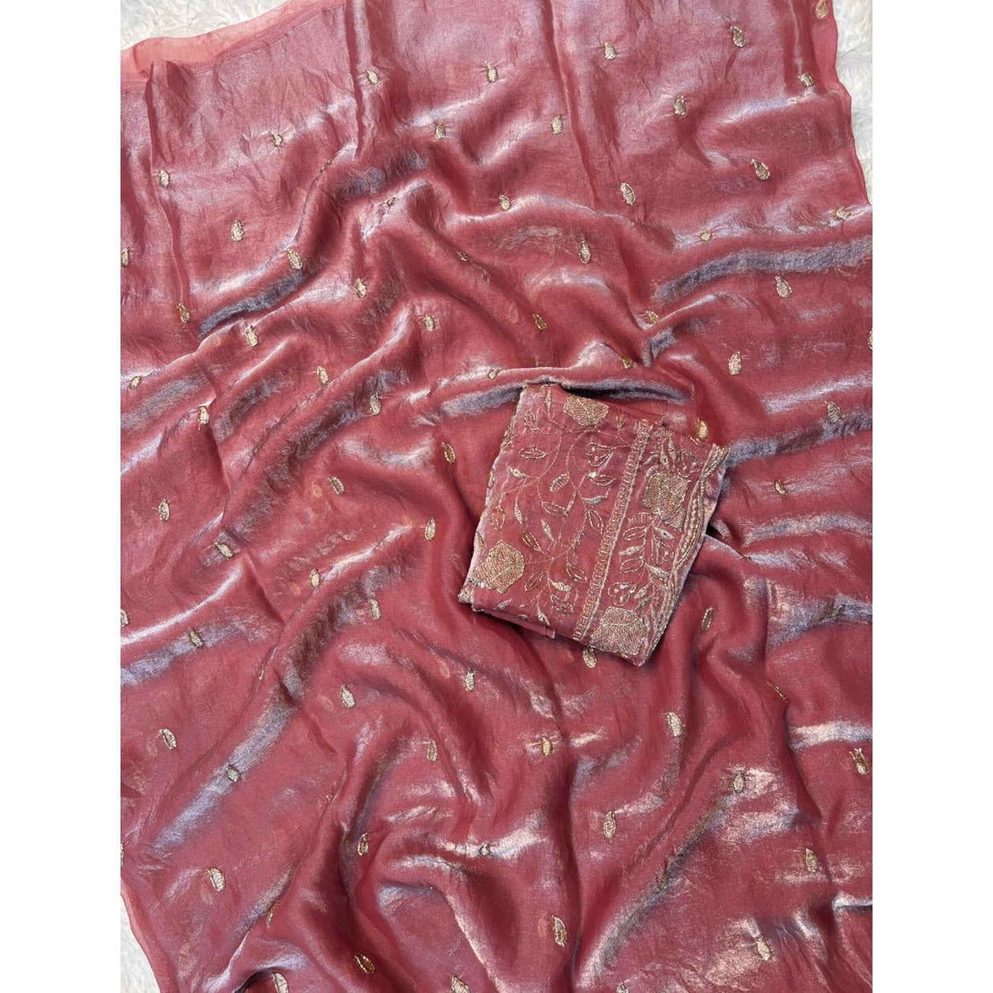 Rose Radiance Saree
