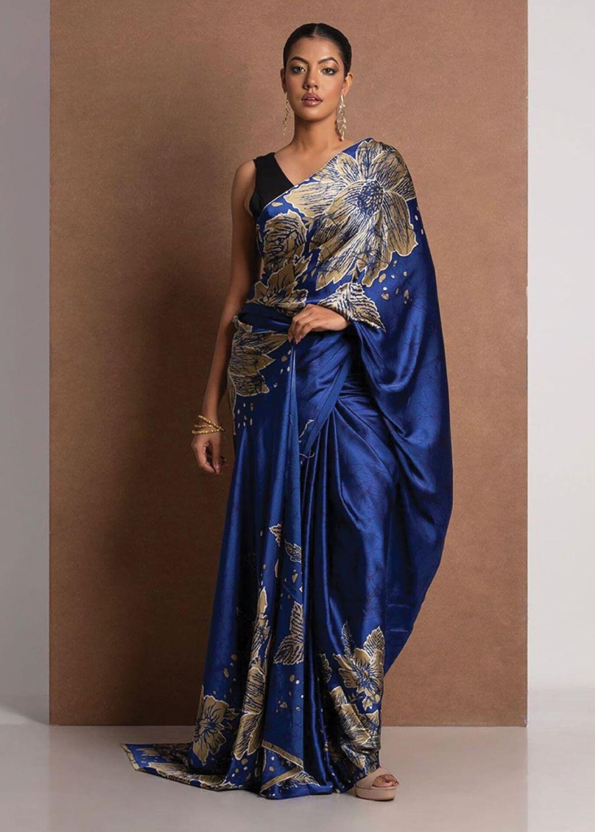 Sapphire Digital Satin Saree