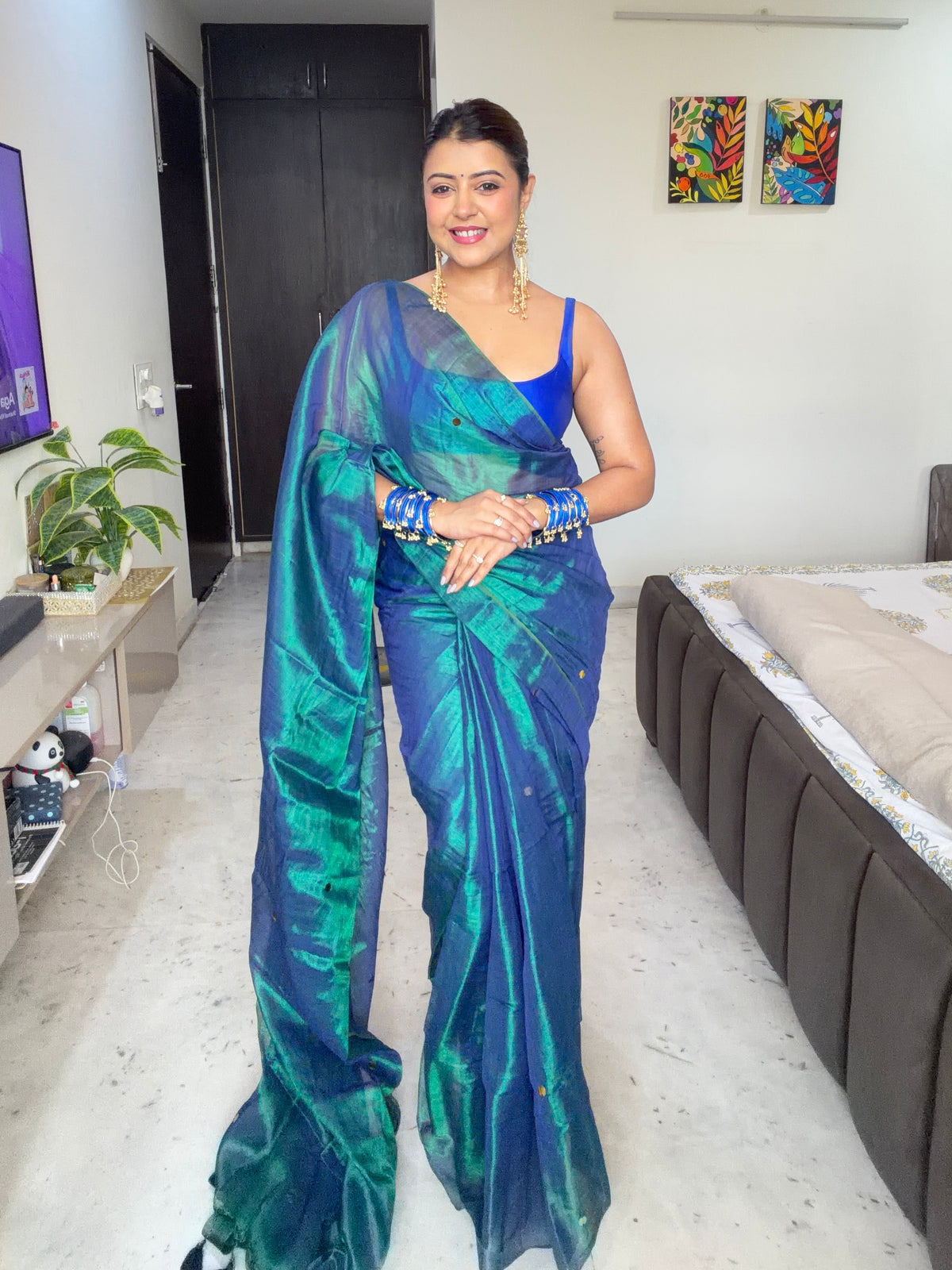Emerald Grace Saree