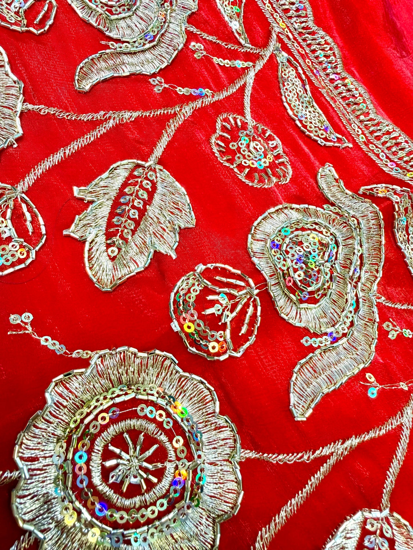 Mahira Tissue Saree (Red)
