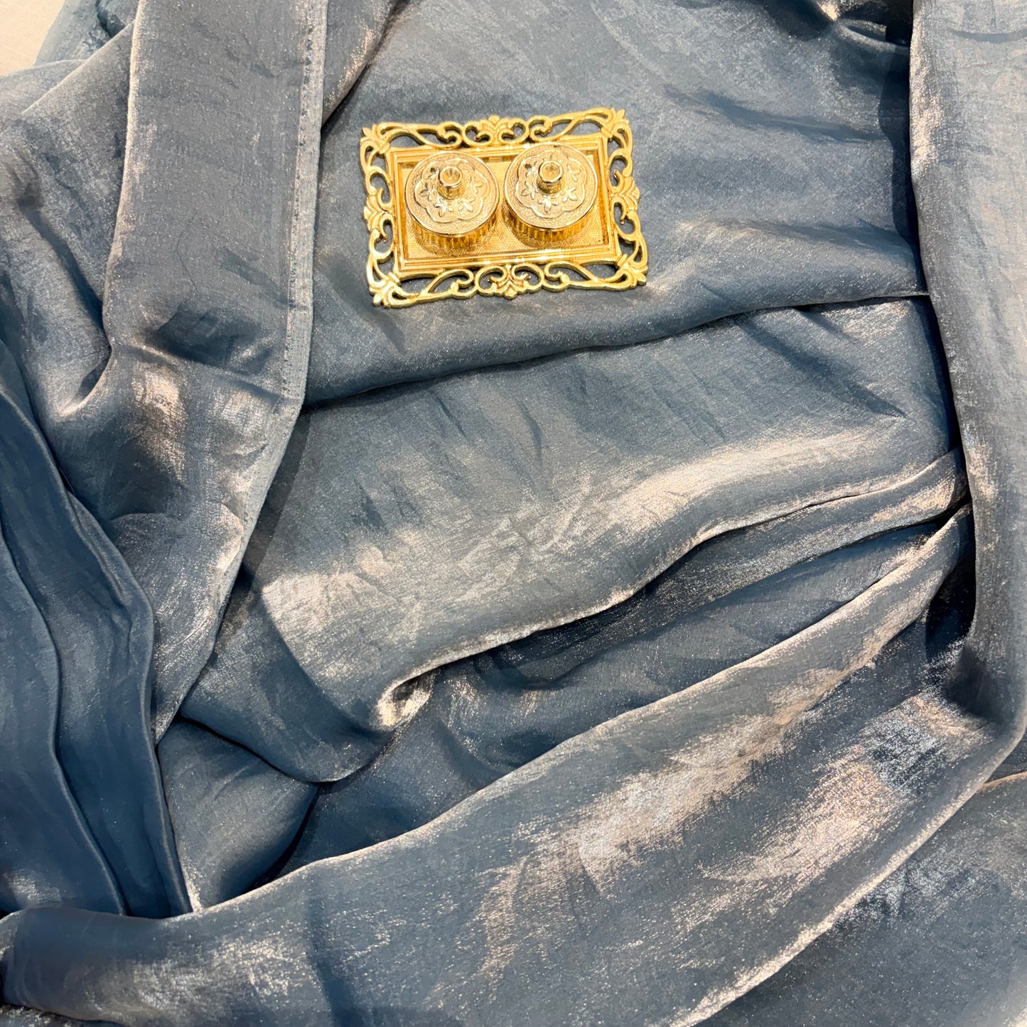 Kohinoor Tissue Saree (Ocean)