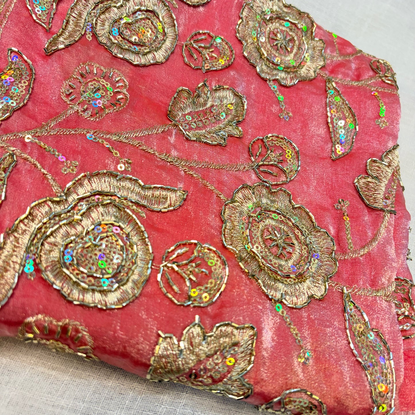 Mahira Tissue Saree (Pink)