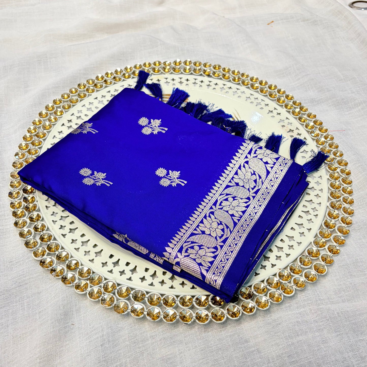 Sapphire Zard Saree