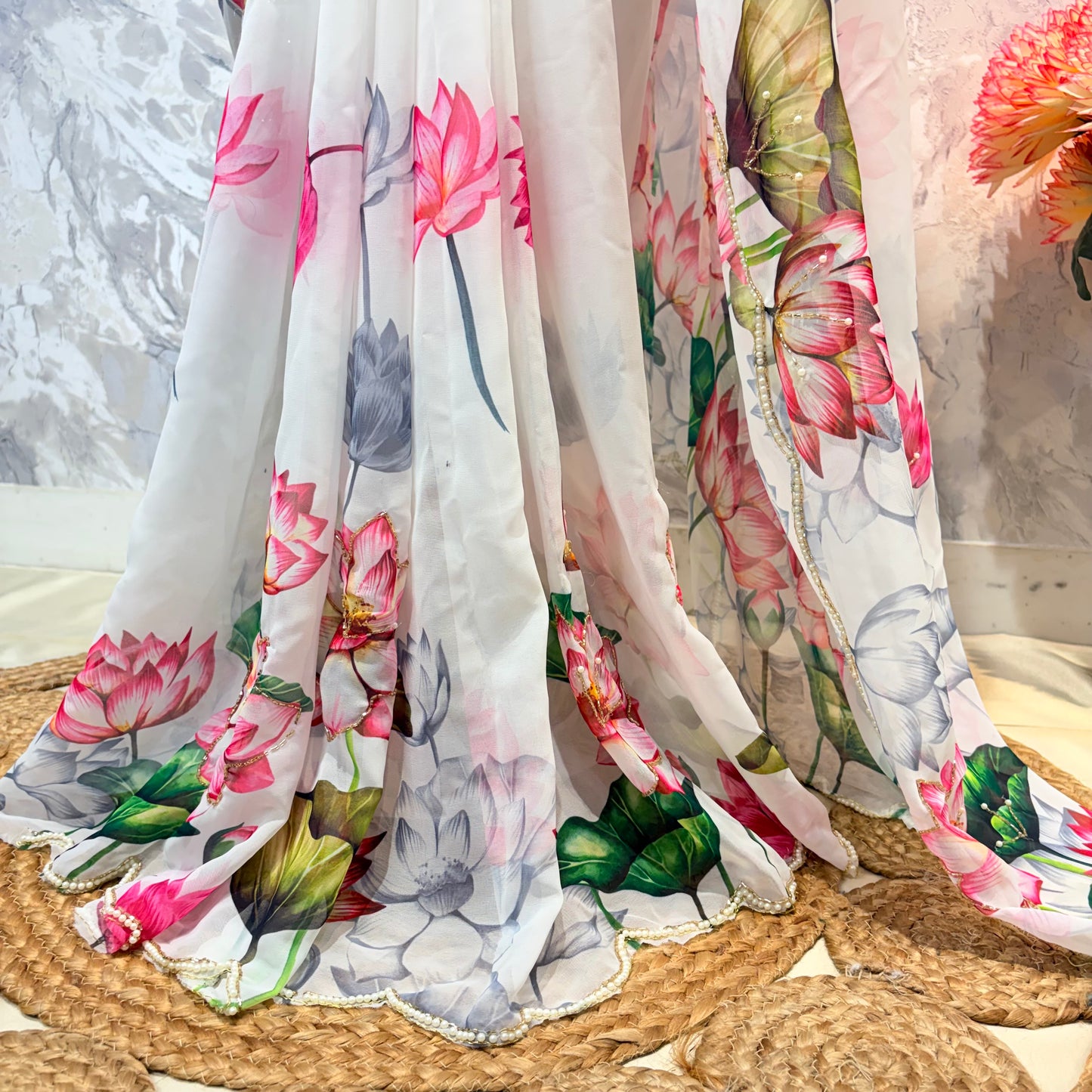 Lotus Whisper Saree