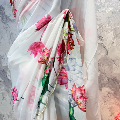 Lotus Whisper Saree