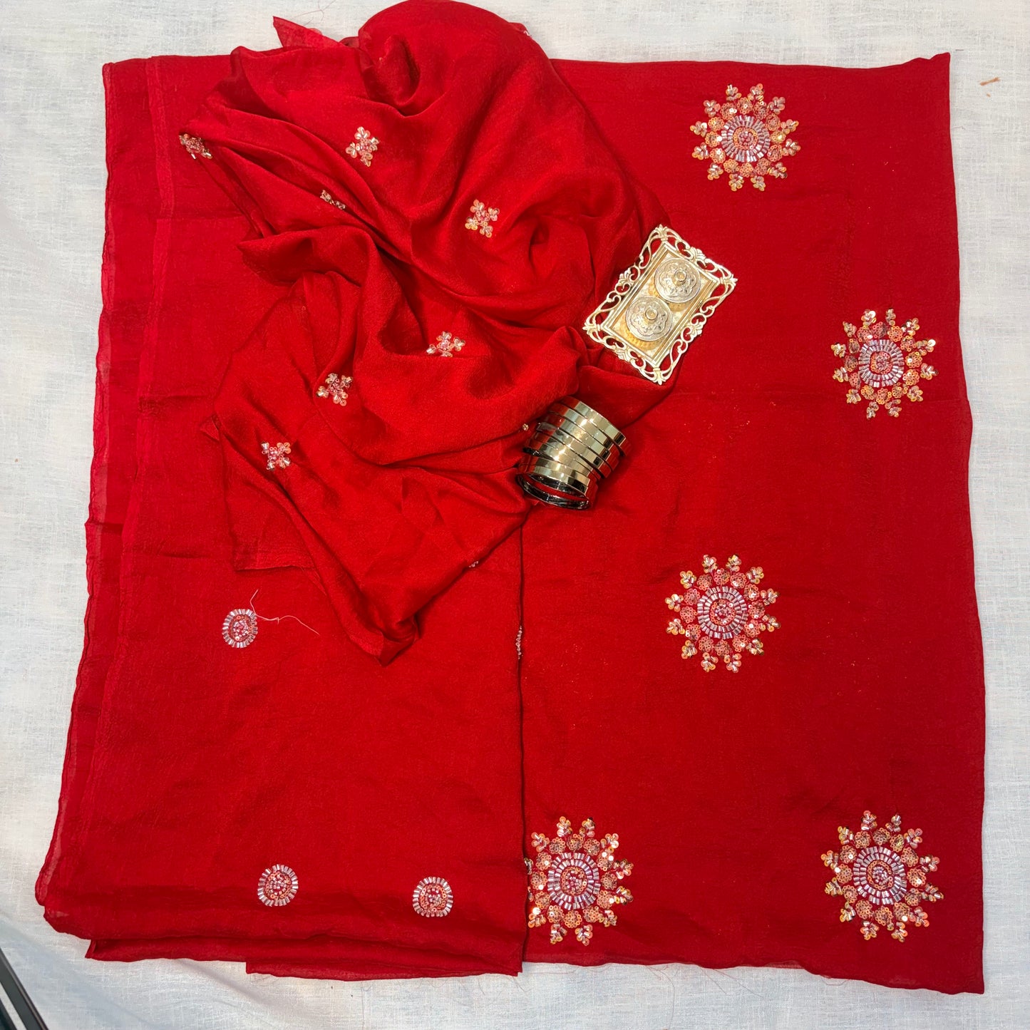 Ruby Starlight Saree