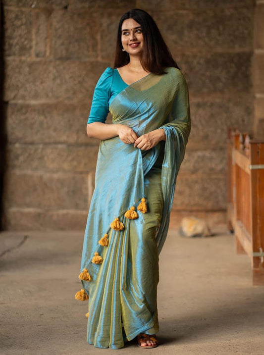 Celestial Tassel Saree