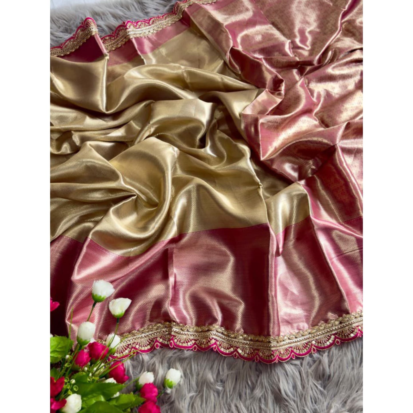 Champagne Blush Saree