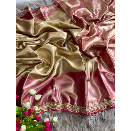 Champagne Blush Saree