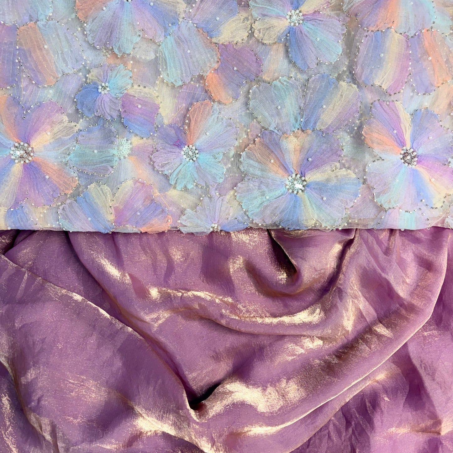 Kohinoor Tissue Saree (Purple)