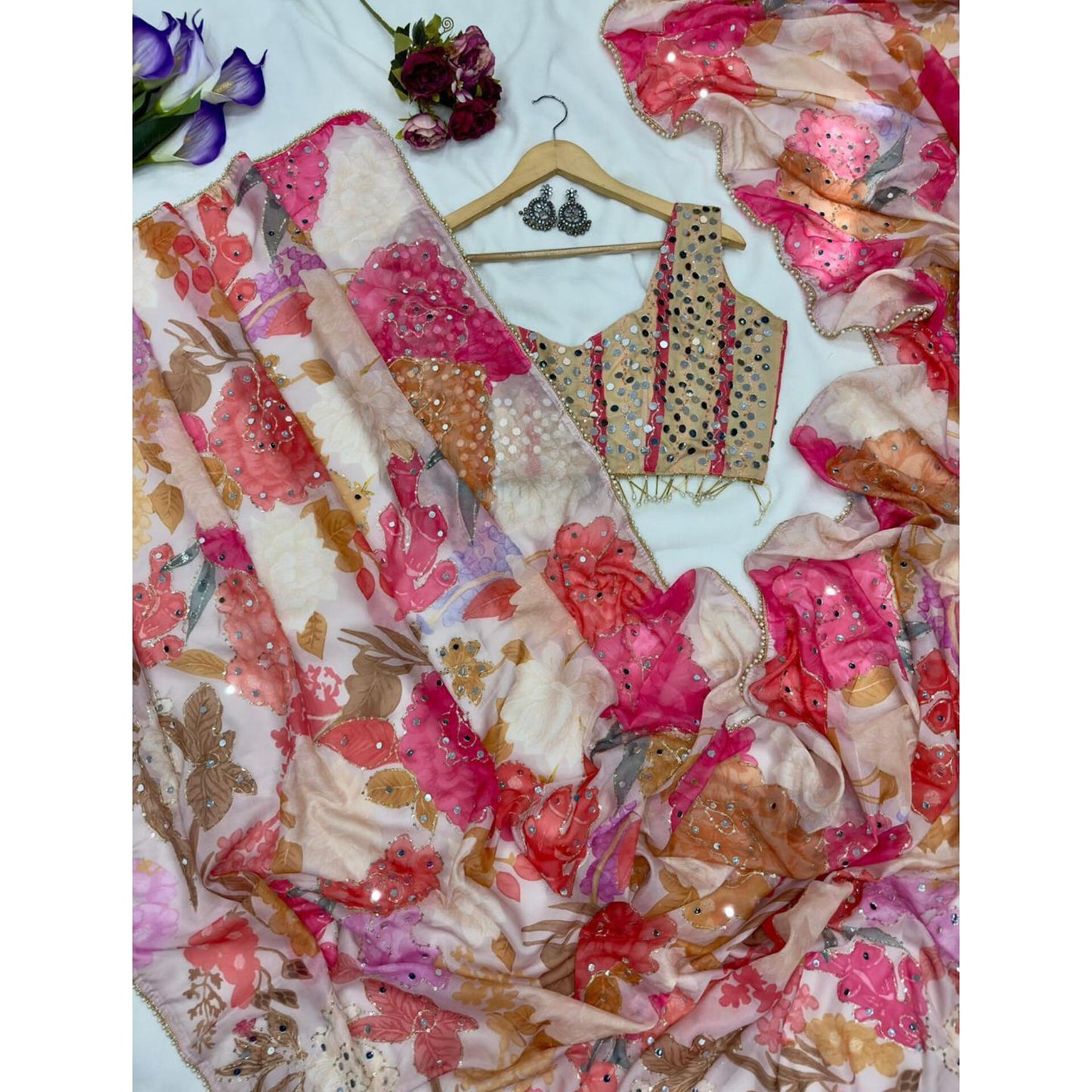 Floral Mirage Saree