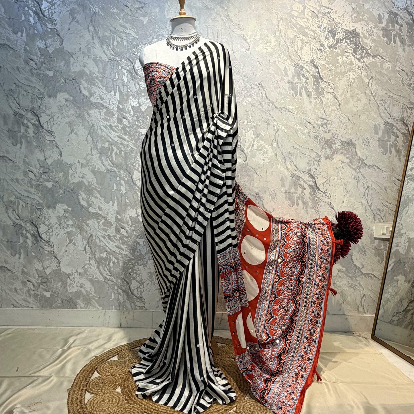 Virasat Ajrakh Saree