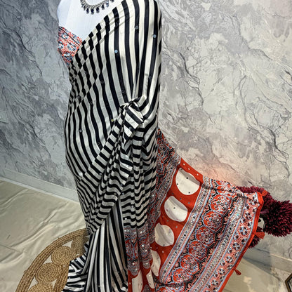 Virasat Ajrakh Saree