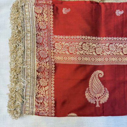Aafreen Banarasi Silk Saree (Red)