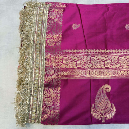 Aafreen Banarasi Silk Saree (Pink)