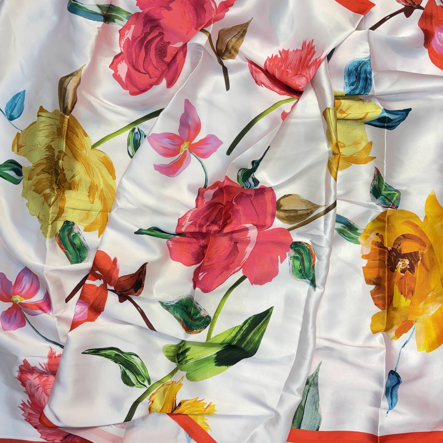 Scarlet Blossom Saree