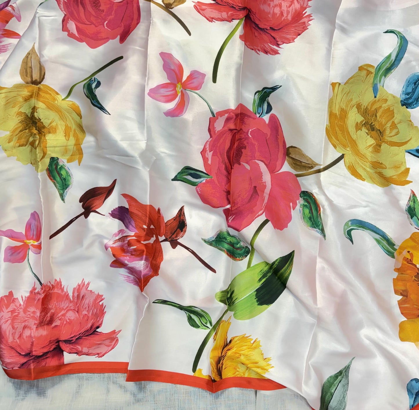Scarlet Blossom Saree