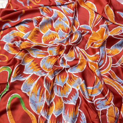 Crimson Digital Satin Saree
