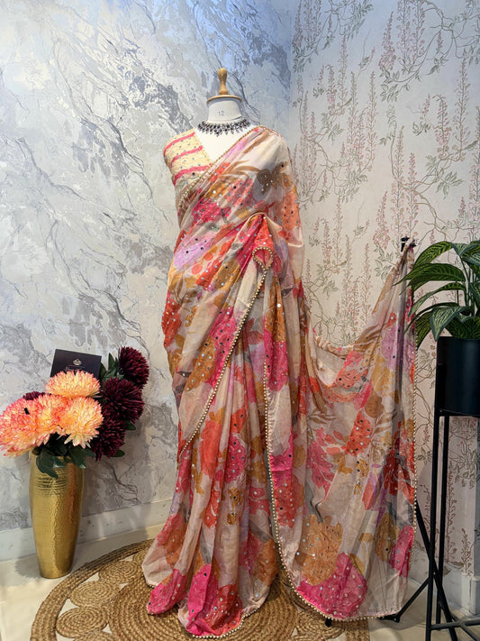 Floral Mirage Saree