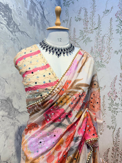 Floral Mirage Saree