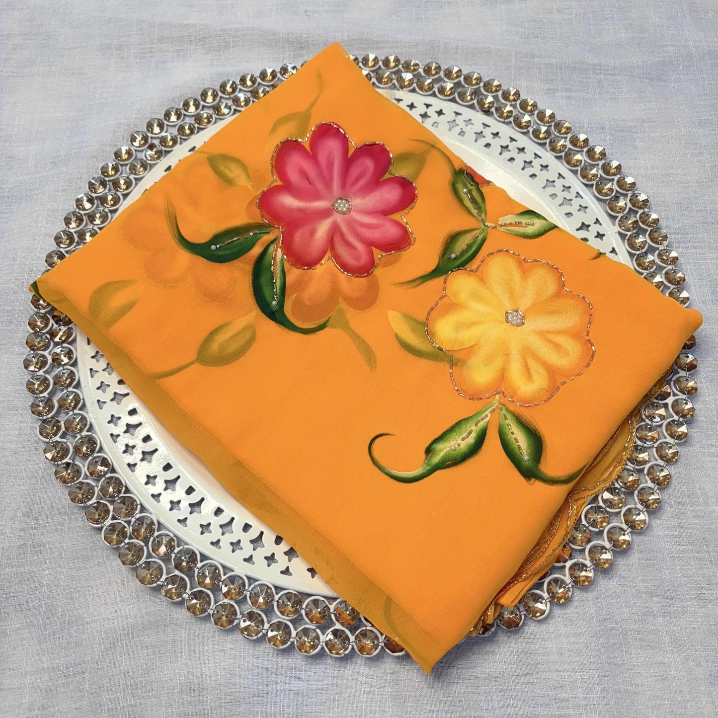 Sunflower Bloom Saree