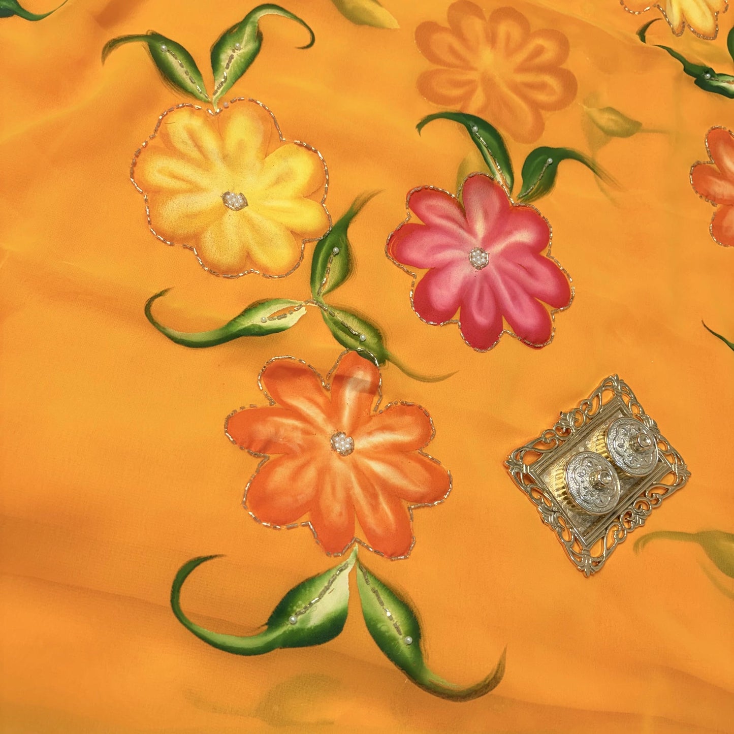 Sunflower Bloom Saree