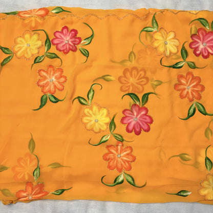 Sunflower Bloom Saree