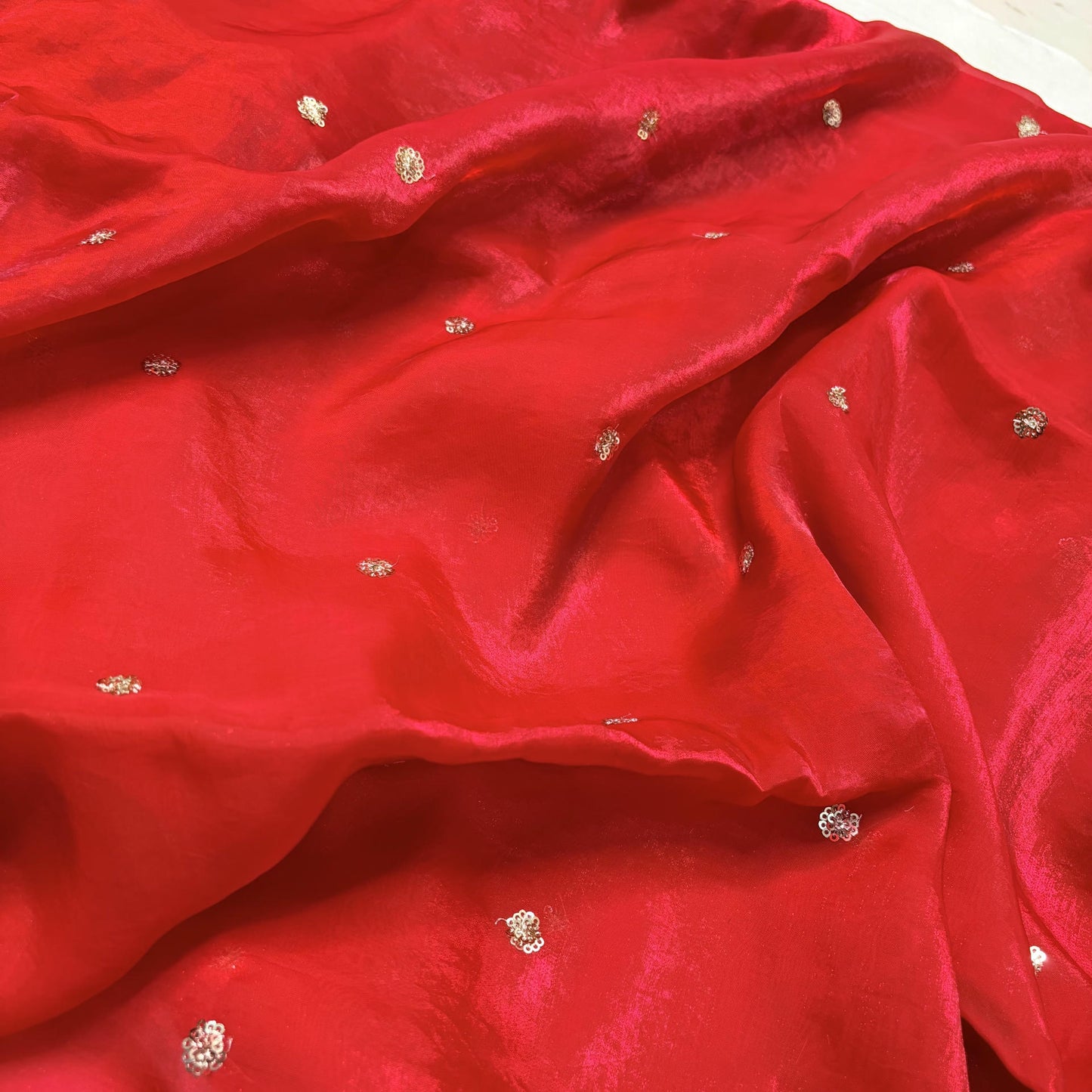 Crimson Mist Saree