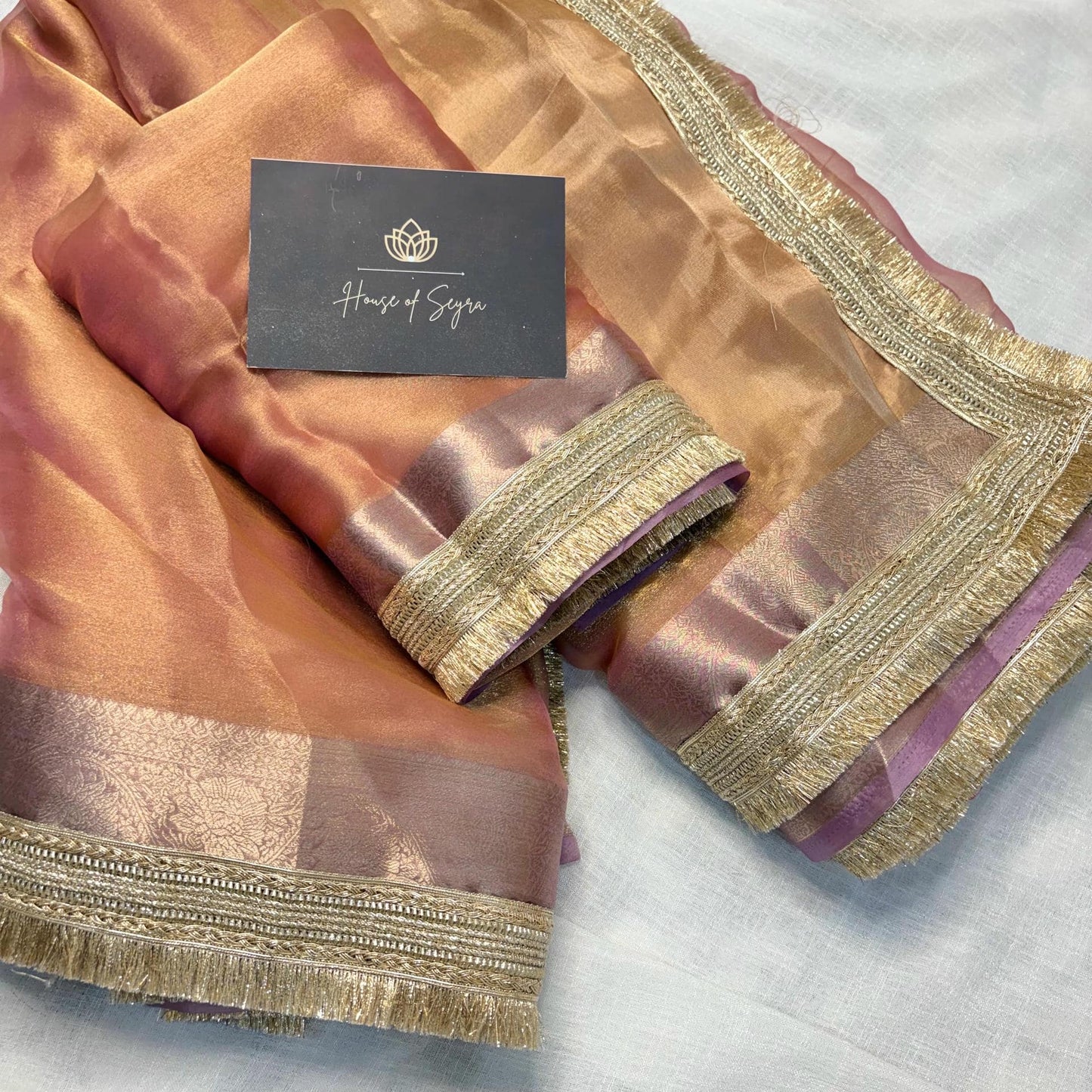 Zivah Tissue Saree (Plum)