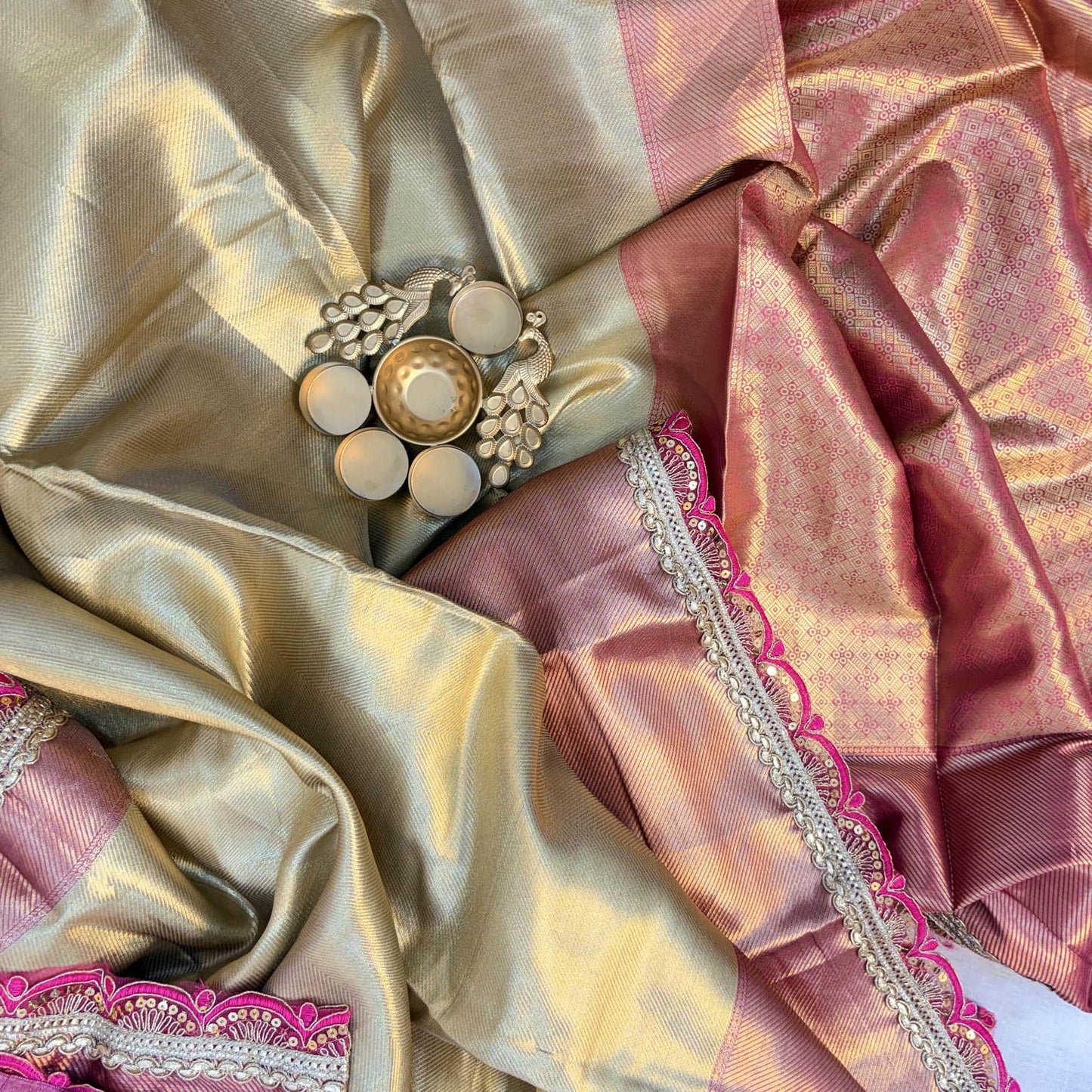 Champagne Blush Saree