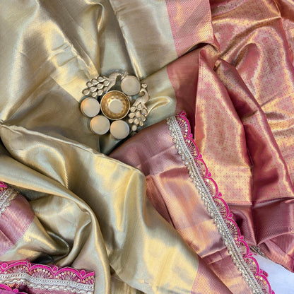 Champagne Blush Saree
