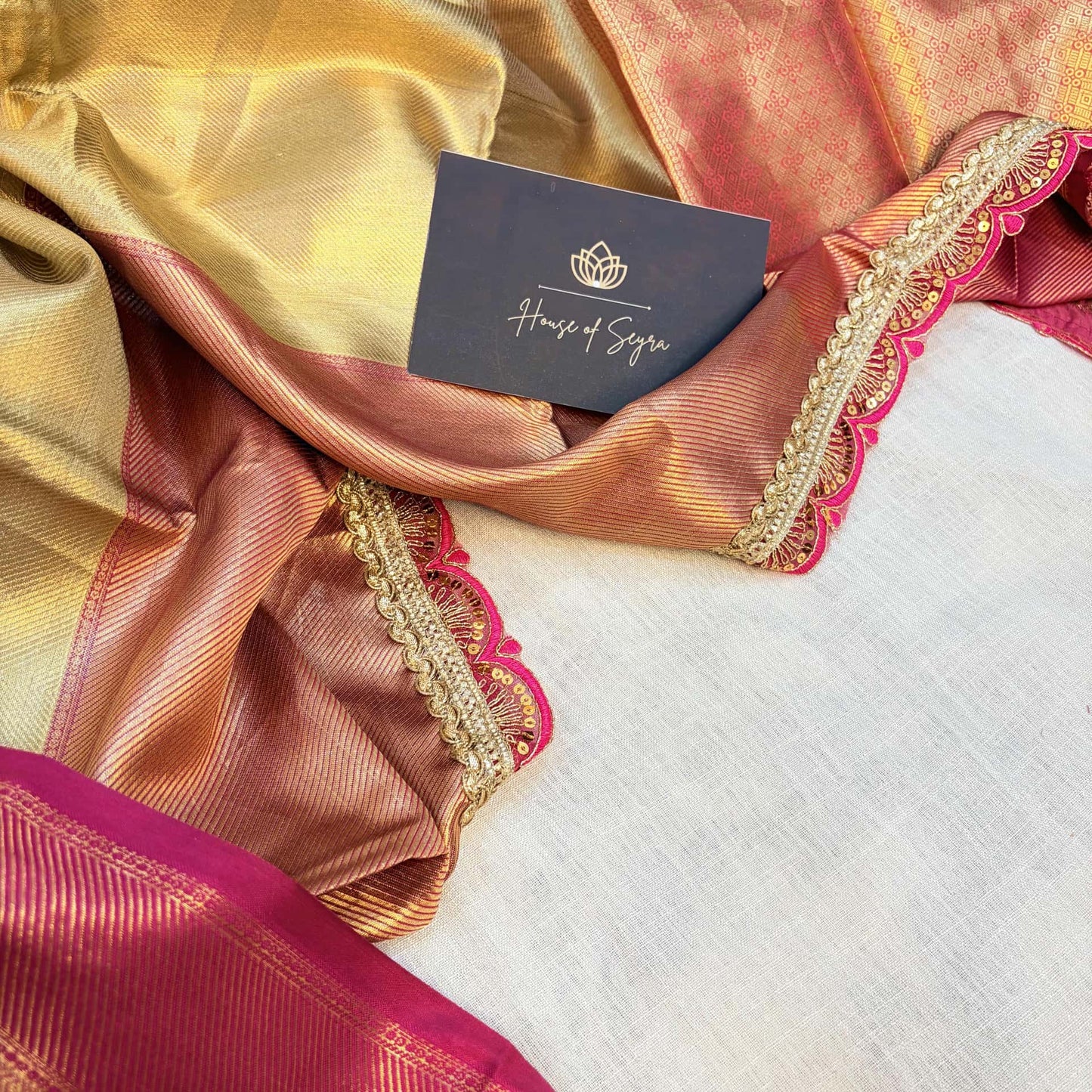 Champagne Blush Saree