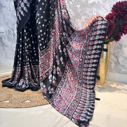 Rudra Ajrakh Saree
