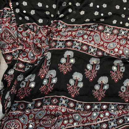 Rudra Ajrakh Saree