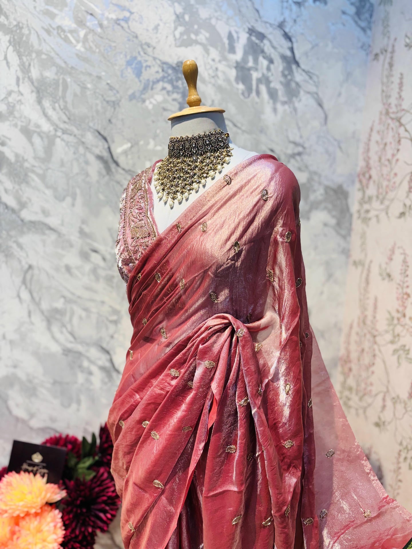 Rose Radiance Saree