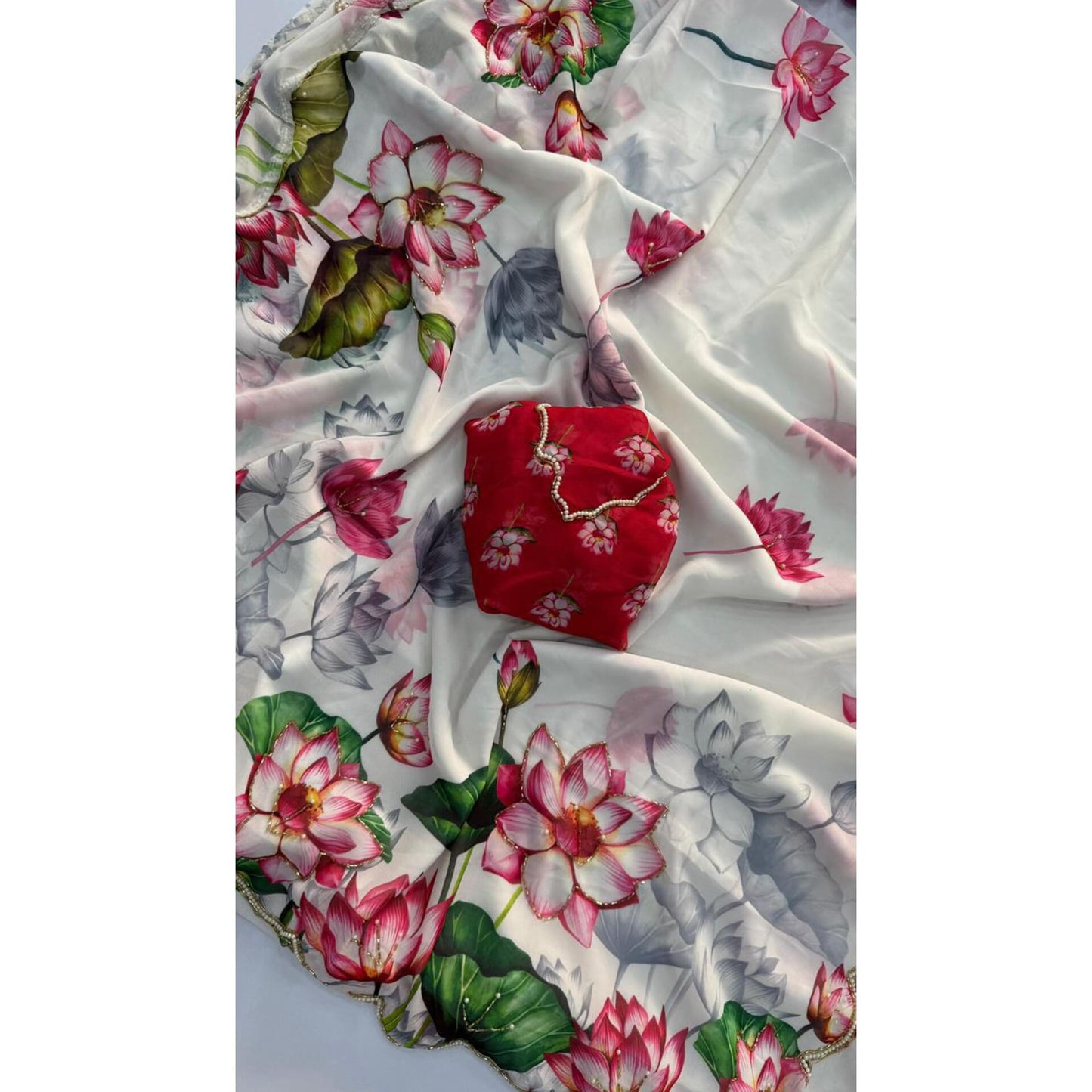 Lotus Whisper Saree